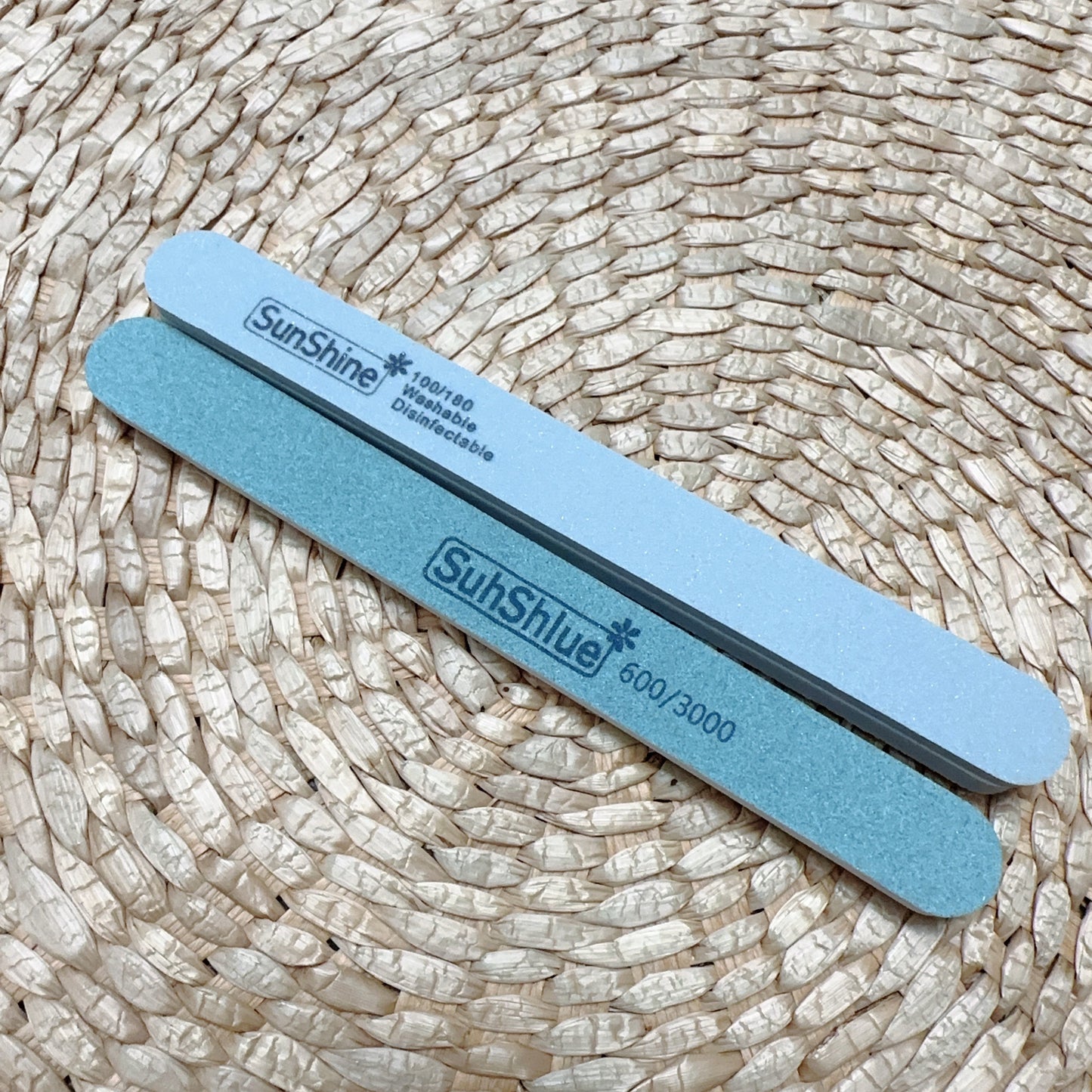ネイル爪ヤスリ 2点セット 爪磨き ツヤツヤになる サロン用 ホーム用