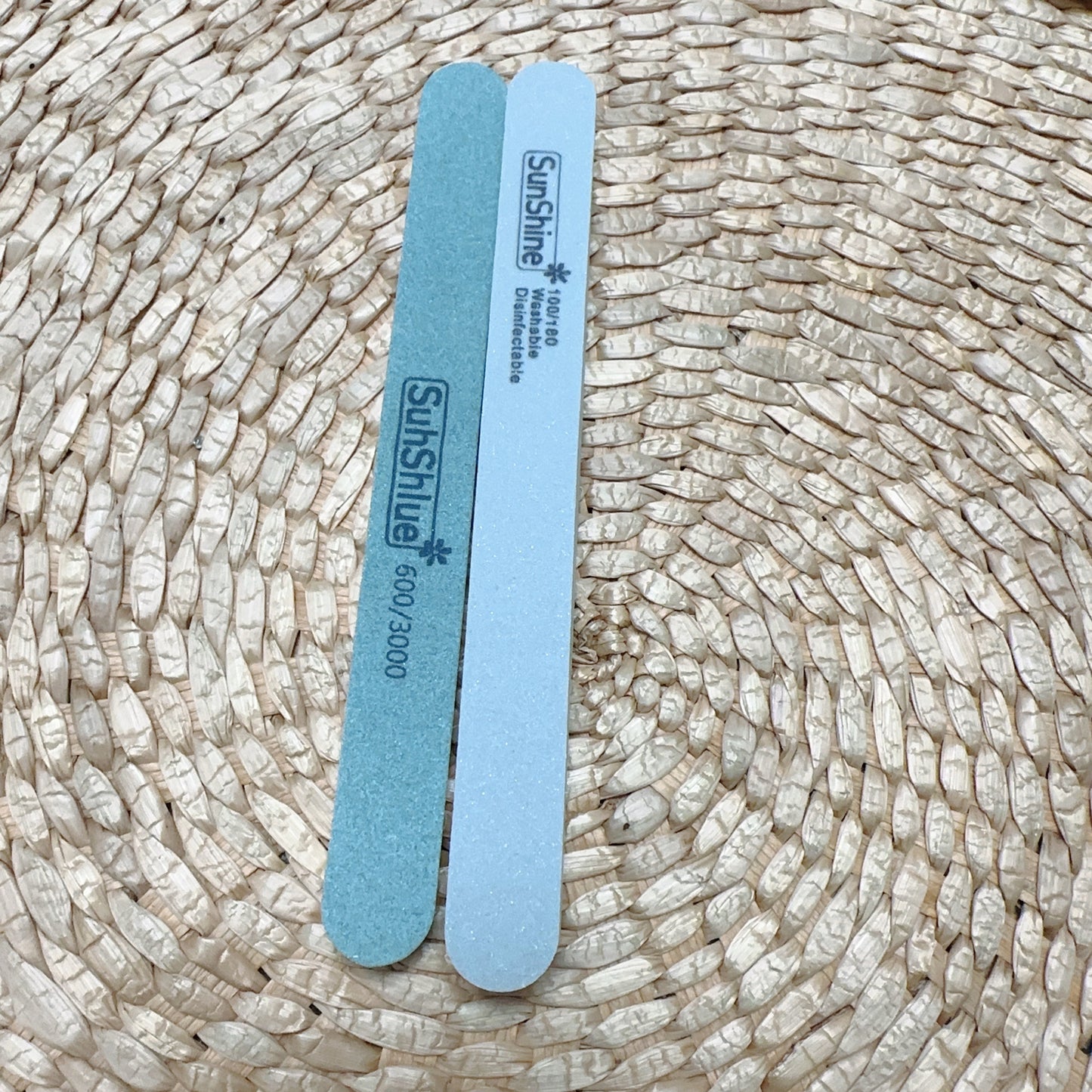 ネイル爪ヤスリ 2点セット 爪磨き ツヤツヤになる サロン用 ホーム用